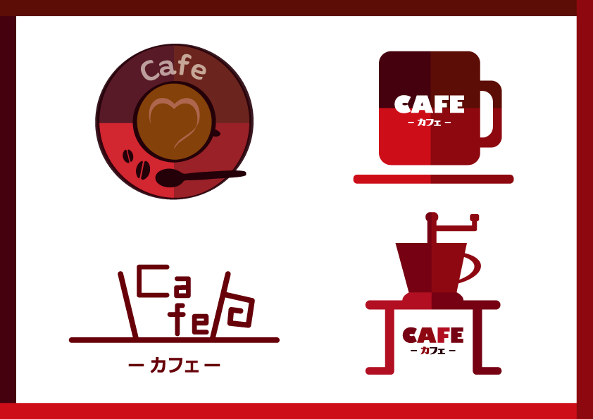 カフェ風ロゴマーク